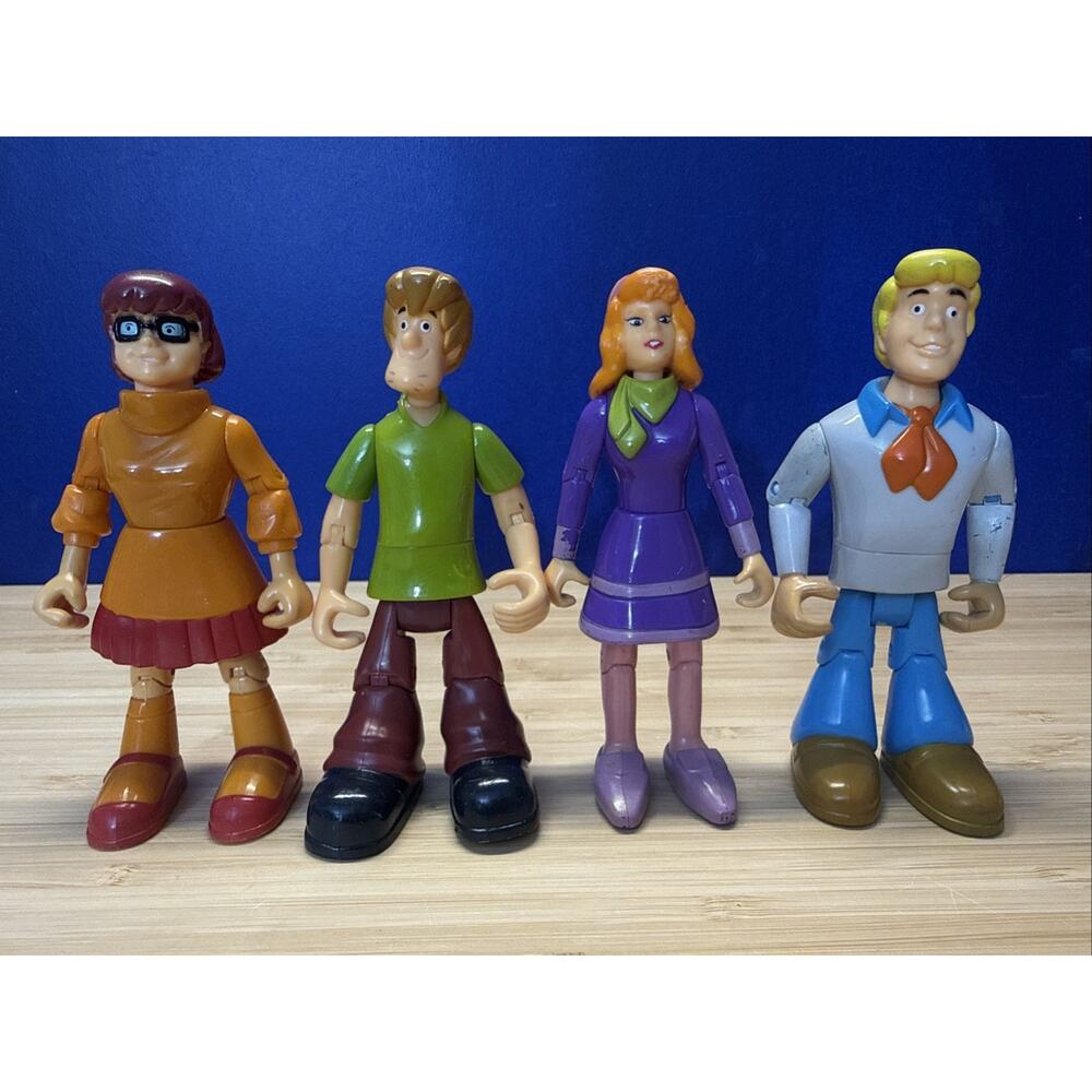Scooby-Doo Mystery Inc. 2007 Thinky Way Toys 5" Action Figures Set of 5